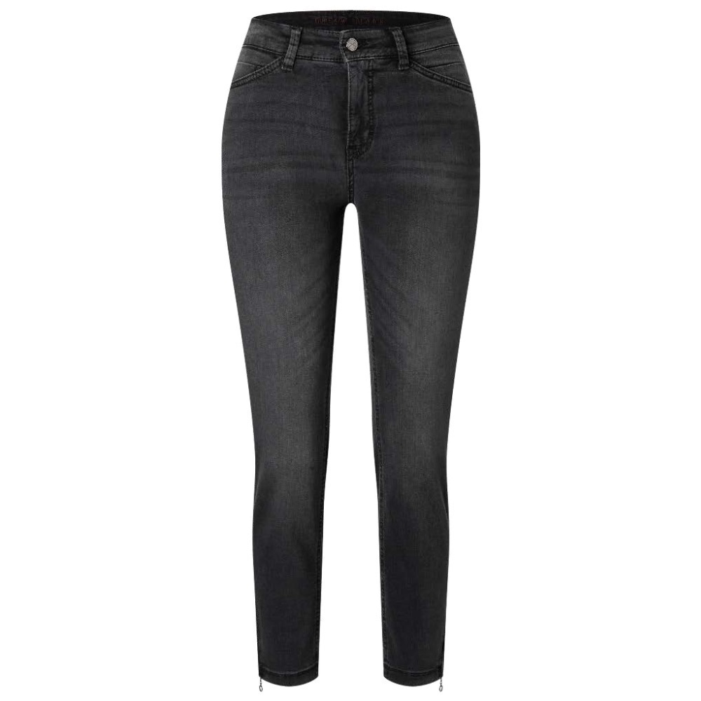 MAC (4) Dream Chic Denim in Anthracite Fancy Wash Cropped Ankle Zipper Slim NWT